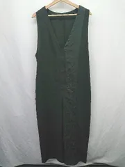 ◇ Φ ANTIQUA アンティカ きれいめカジュアル系 ノースリーブ サロペット サイズＦ ブラック系 レディース E  【1507250008569】