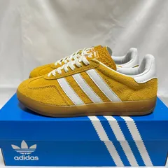 adidas originals GAZELLE INDOOR スニーカー 男女兼用 アディダス シューズ ローカットスニーカー スポーツシューズ カジュアルシューズ 防滑 箱付 イエロー＆ホワイト