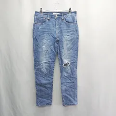 ◇ Θ Levi's リーバイス ダメージ加工 デニムパンツ サイズ27 ブルー系 レディース E  【1503060007181】