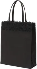 Miwoluna [ミウォルナ] サブバッグ フォーマルバッグ トートバッグ A4 黒 マチ 慶弔両用 レース レディース 