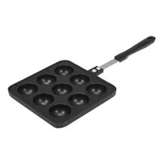 「BBQやキャンプ場で大活躍！」Montagna(モンターナ) マルチグリルプレート たこ焼き&アヒージョ 直火専用 HAC3439-ブラック(430839770)