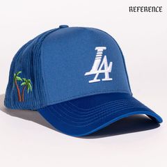 REFERENCE LA MULTI PANEL SNAPBACK CAP【ROYAL BLUE】 (リファレンス 通販 キャップ 帽子 スナップバック ベースボールキャップ ロゴ LA)