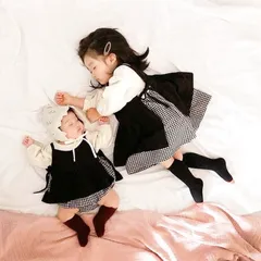 姉妹 お揃い 子供服  おしゃれ 出産祝い ペア ワンピース 姉妹コーデ キッズ ベビー 韓国