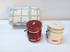 BEE HOUSE　キャニスター　白　赤【中古品】