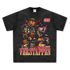 マックス・フェルスタッペン 本人直筆サイン入り非売品Tシャツ F1 マックス フェルスタッペン Max Verstappen ヴィンテージ加工