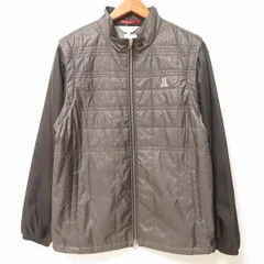 #wnc ランバン スポーツ LANVIN SPORT ブルゾン ベスト ジレ 40 グレー系 2WAY 中綿 ロゴ ダブルジップ メンズ [948142]のサムネイル