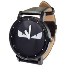 腕時計 ユニセックス モンスターデザイン CM14 革 ブラック×ブラック