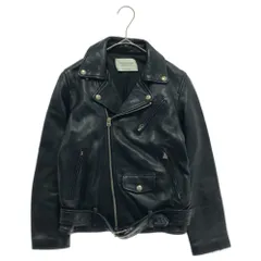 beautiful people (ビューティフルピープル) vintage leather riders jacket 1000402411 ラムレザー ダブルライダースジャケット ブラック レディースのサムネイル