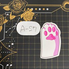 방수 스티커 육구 고양이 손 동물 고양이 흰색 고양이 A-27