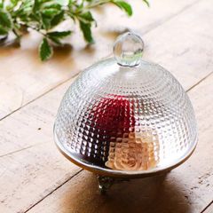 小物入れ おしゃれ かわいい ガラス ショーケース ガラスドーム ディスプレイケース アクセサリー レトロ 真鍮のガラスドームスタンド