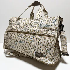 【新品/大容量】スヌーピー PEANUTS 折りたたみ ボストンバッグ  2way ショルダーバッグ オフホワイト B266