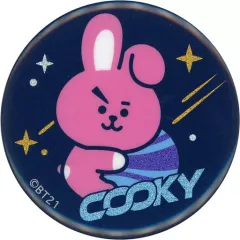 【中古】バッジ・ピンズ COOKY(ジョングク) トレーディンググリッター缶バッジ B(星を抱える) 「BT21」