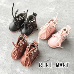 オビツ11　ブーツ　ねんどろいどどーる　革ブーツ　靴　シューズ