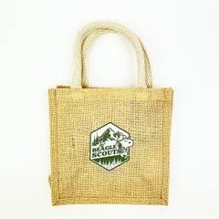 スヌーピー ジュートバッグ S マークビーグルスカウト かばん トートバッグ SNOOPY