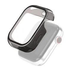 エレコム Apple Watch 40mm フルカバーケース ハイブリッド クリアブラック AW-40CSUCBKC 