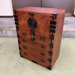 $【ワッキイ様専用】5段箪笥 鉄金具 伝統 民芸 アンティーク 和ダンス チェスト 直接引き取り歓迎！横浜市保土ヶ谷区