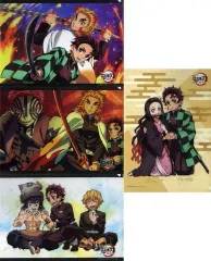 【中古】クリアファイル B.集合 A4雑誌イラストレイヤードクリアファイルセット(4枚組み) 「劇場版 鬼滅の刃 無限列車編」 劇場物販グッズ