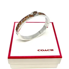 美品　COACH  コーチ　バングル  ブレスレット　ラインストーン　キラキラ