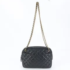 美品 シャネル マトラッセ ラムスキン レザー ゴールド チェーン ショルダーバッグ 肩掛け トート ハンド レディース ECE CP16-4【中古】