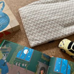 ストッケ トリップトラップ用シートクッション レザー&ファブリック　ジグザグ