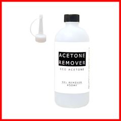 【特売】アセトンリムーバー 450ml 【注ぎ用とんがりキャップ付き】 再生品 エコアセトン ポリ容器 ビー・エヌ エコ アセトン ネイルリムーバー 除光液 脱脂 車脱脂 洗浄 アセトン ジェルネイル オフ （４５０mlポリ）