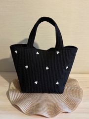 2way!ハート刺繍❤︎ヌビトートバッグ