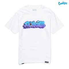 COOKIES THROW UP Tシャツ【WHITE】 (L・XL)(クッキーズ アパレル 服 通販 メンズ 大きいサイズ 半袖 ショートスリーブ TEE T SHIRTS ロゴ)