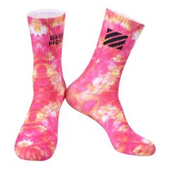 Monton［モントン］ニットサイクリングソックス［AUTUMN-WARM］自転車用靴下スポーツソックスタイダイ柄