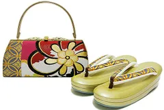 草履バッグセット 138 西陣織 正絹帯地 日本製 成人式 振袖 礼装用