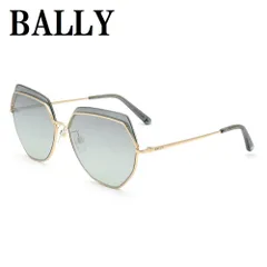 バリー BALLY BY0076-D 28C 61 サングラス アジアンフィット UVカット 紫外線カット ノーズパッド 鼻あて レディース ミラーレンズ グレー ゴールドのサムネイル