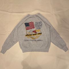 ヴィンテージ スウェット 90s 湾岸戦争作戦記念 米軍 砂漠の嵐作戦 