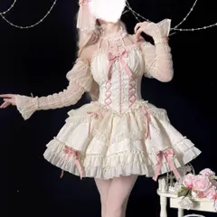 お出かけに最適♪リボンが可愛いロリータワンピース