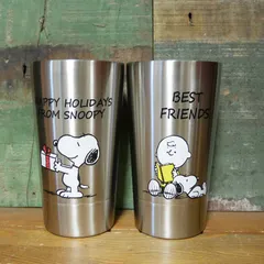 スヌーピー 二重タンブラー PEANUTS SNOOPY 保温 保冷 ステンレス コップ