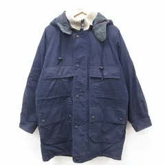XL/古着 ノーティカ 長袖 ダウン ジャケット マウンテン パーカー メンズ 90s ラグラン ロング丈 紺 ネイビー 内側キルティング spe 24oct0