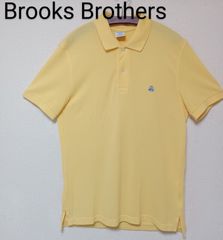 Brooks Brothersブルックスブラザーズポロシャツ半袖イエローコットンサイズM
