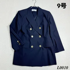 【東京スタイル】ジェラードダレル　GEARARD DAREL ダブルジャケット　ダブルブレスト　紺ブレ　金ボタン　ブレザー　ネイビー　9号　L0010