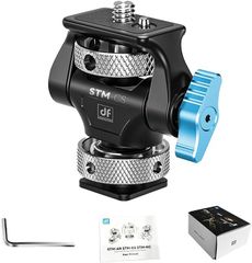 DF DIGITALFOTO モニターマウント 左右360度回転可能 前後180度調節可能 耐荷重4.5kg モニターを回転および傾斜させる カメラ モニターマウント モニター用 1/4‘’ ARRI 位置決めつまみネジ (STM-CS)