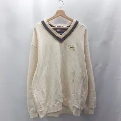 ◇ ⊇ TOMMY HILFIGER トミーヒルフィガー 長袖 トレーナー サイズL アイボリー メンズ E  【1502180055553】