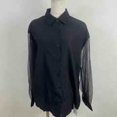 美品 フレイアイディー オーガンジーシャツ シアー ゆったり サイド 