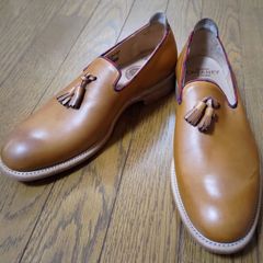 ☆未使用品★チーニー茶　スリッポン☆UK7Ｆ　☆革靴