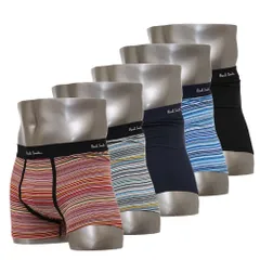 ポールスミス ボクサーパンツ 5枚セット 前閉じ 5枚組 Paul Smith Men's Trunk 5pack Black multi Cotton/Spandex S/M/Lサイズ M1A-914C-E5PCKL-47