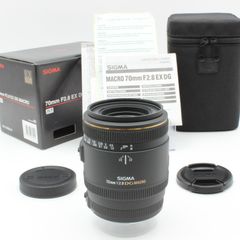 【極美品】 SIGMA シグマ 70mm f2.8 EX DG MACRO 元箱 付属品 付き キヤノン Canon 40012