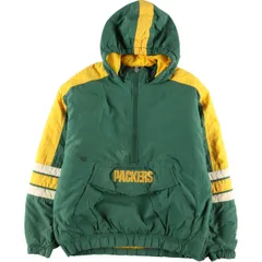 古着 90年代 スターター Starter NFL GREEN BAY PACKERS グリーンベイパッカーズ 中綿パーカー パファージャケット メンズL/eaa372888のサムネイル