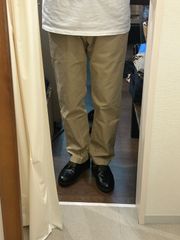 tommy hilfiger トミーヒルフィガー チノパン ノータックチノ メンズパンツ 綿パンツ カジュアルパンツ ベージュ ブラウン系 W36L32 A-640
