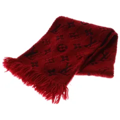 LOUIS VUITTON (ルイヴィトン) エシャルプロゴマニア マフラー ストール レッド M72432