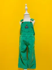 【Size 100】 70s オシュコシュ コーデュロイ オーバーオール グリーン 緑 ヴィンテージ oshkosh