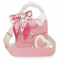 ブルガリ セルペンティ フォーエバー バレンタイン限定 ポーチ付き 2way ショルダー ハンドバッグ 斜め掛け ラムスキン レザー ピンク ゴールド金具 291278 BVLGARI（未使用　展示品）