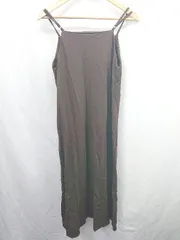 ◇ ⊇ natural couture フロントボタン キャミソール ロング ワンピース サイズF ブラウン レディース E  【1506110002365】のサムネイル