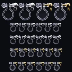 イヤリング カン付き セット パーツ ゴールド イヤリングコンバーター ステンレス 20ペア40個 DIY 樹脂 ハンドメイド PLAYER】ノンホールピアス (カン) 【BEAUTY