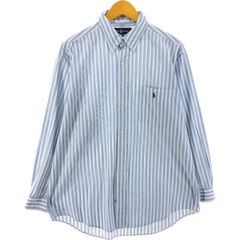古着 ラルフローレン Ralph Lauren YARMOUTH マルチストライプ 長袖 ボタンダウンストライプシャツ メンズL相当/eaa526594